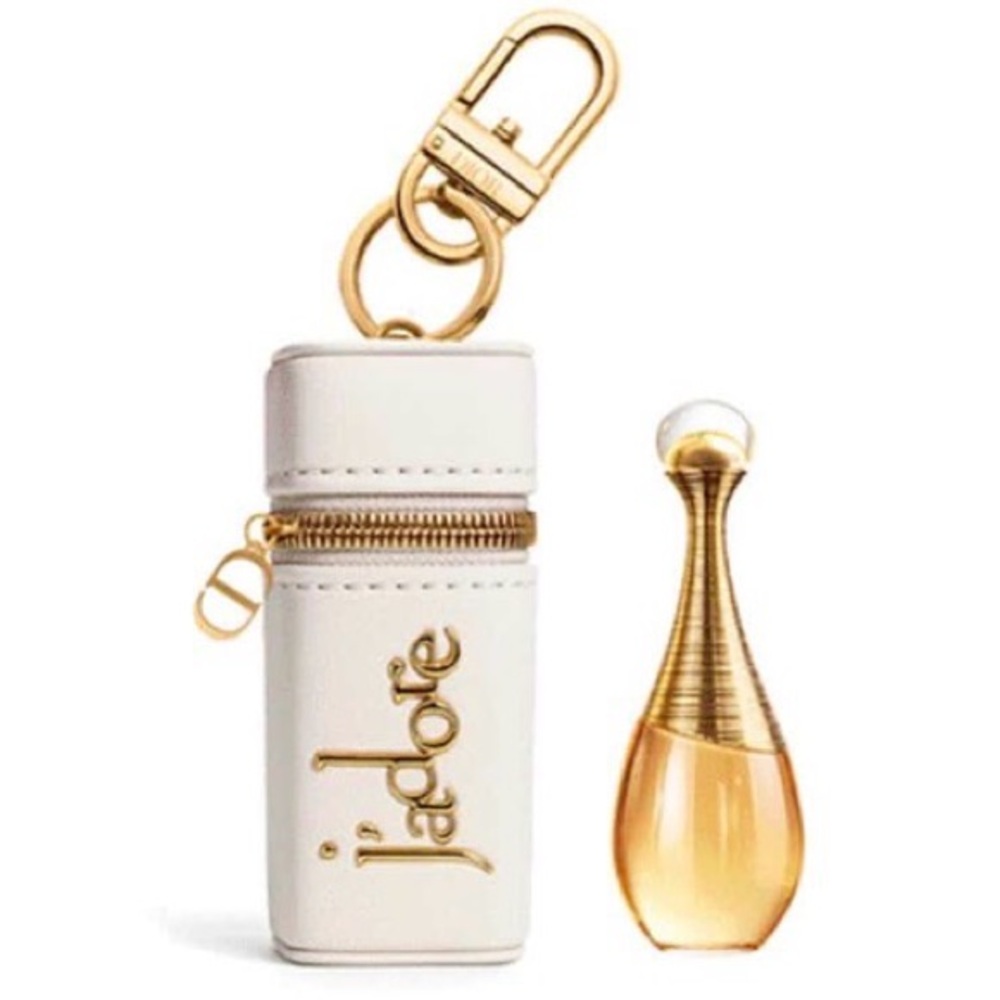 Dior J'adore White and Gold Keychain Perfume Set